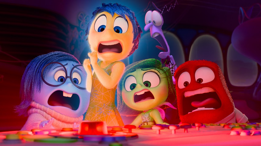 WHAT IS HAPPENING? – In Disney and Pixar’s “Inside Out 2,” Joy (voice of Amy Poehler), Sadness (voice of Phyllis Smith), Anger (voice of Lewis Black), Fear (voice of Tony Hale) and Disgust (voice of Liza Lapira) are awakened to an alarming reality: everything is changing now that Riley is 13. Directed by Kelsey Mann and produced by Mark Nielsen, “Inside Out 2” releases only in theaters Summer 2024. © 2023 Disney/Pixar. All Rights Reserved.