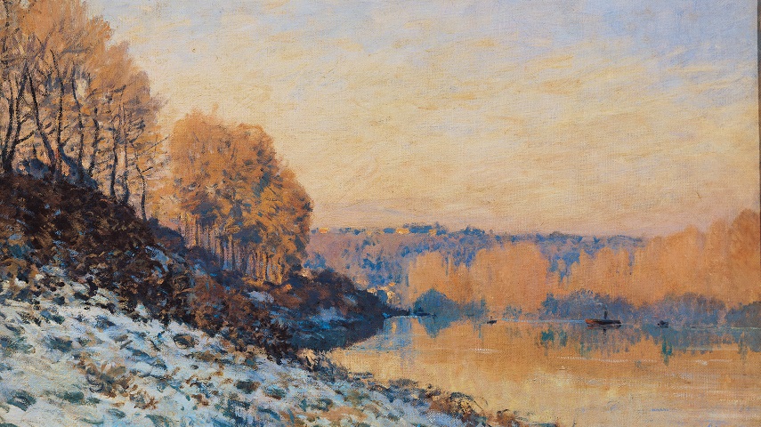 Alfred Sisely, Port-Marly, Hoarfrost, 1872. Palais des Beaux-Arts, Lille.