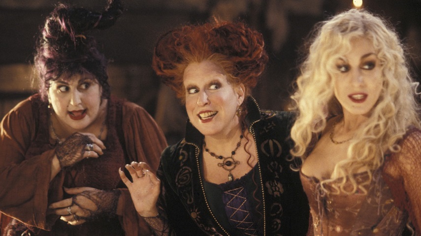 Kathy Najimy, Bette Midler and Sarah Jessica Parker in Disney's Hocus Pocus