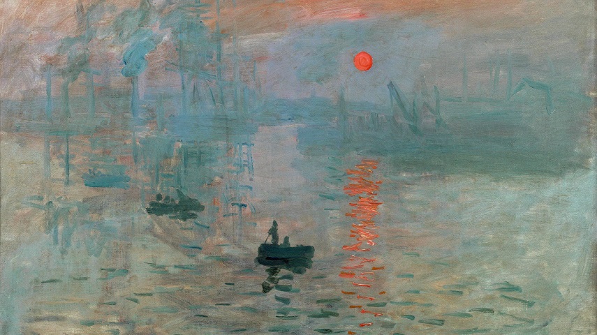 MMT3729 Impression, Soleil Levant, 1872 (oil on canvas) by Monet, Claude (1840-1926); 48x63 cm; Musee Marmottan Monet, Paris, France; (add.info.: Painting by Claude Monet (1840-1926)).