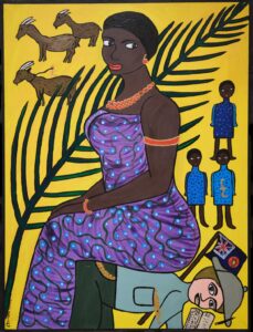 A painting from Chinwe Russell's 20 Historic Women Who Changed The World exhibition.