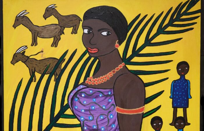 A painting from Chinwe Russell's 20 Historic Women Who Changed The World exhibition.