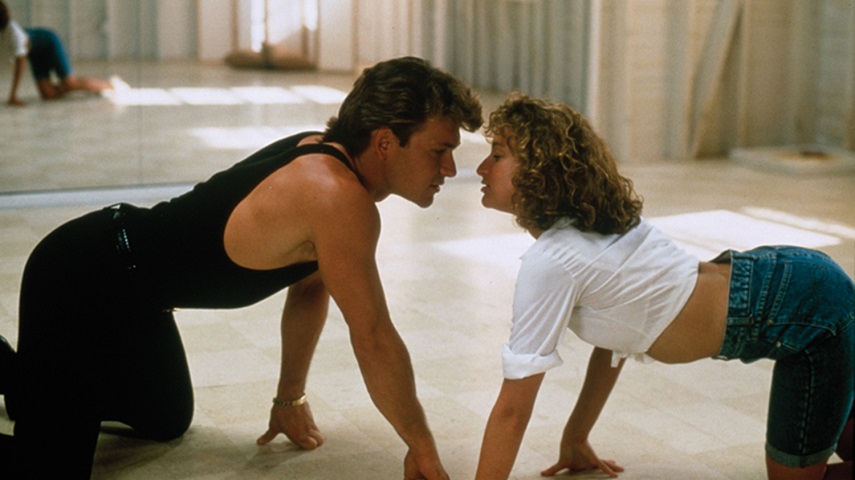 Patrick Swayze and Jennifer Grey in Dirty Dancing.