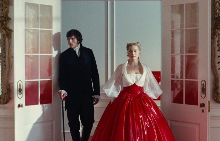 Jacob Elordi and Margot Robbie in Wuthering Heights