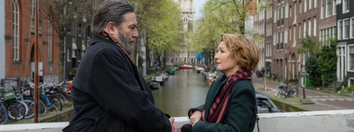 Ciaran Hinds and Lesley Manville in Midwinter Break.