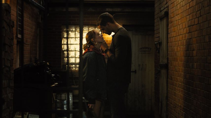 Maika Monroe and Tyriq Withers in Reminders of Him.