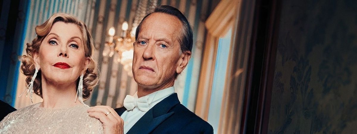 Christine Baranski and Richard E. Grant in National Theatre Live's Hayfever
