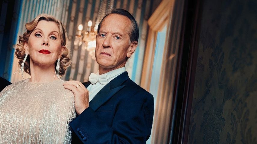 Christine Baranski and Richard E. Grant in National Theatre Live's Hayfever